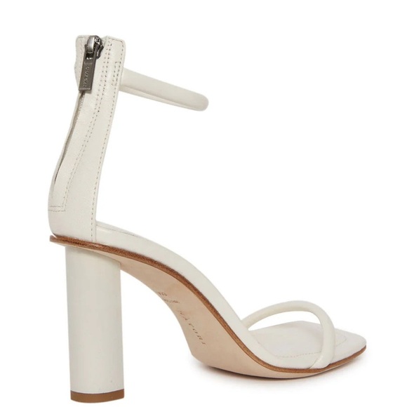 NIB NATORI glow ankle White Block Heel Sandals size 8.5 in white - Picture 2 of 5